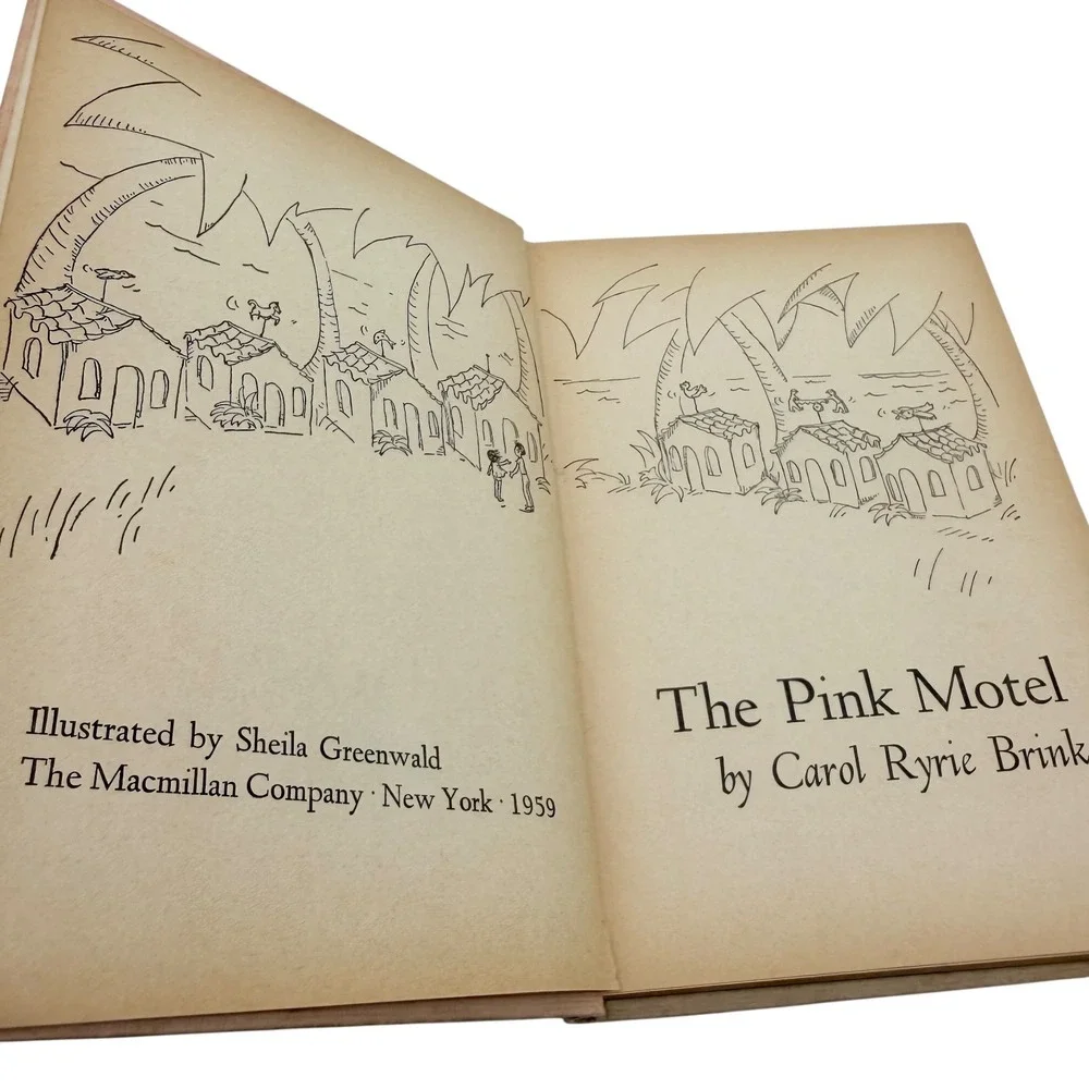 The Pink Motel Childrens Book Carol Ryrie Brink Weekly‎ Reader 1960